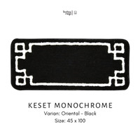 Keset / Doormat Anti Slip 45x100 Kutsurogi Motif Monochrome