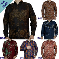 Kemeja Batik Pria Lengan Panjang