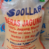 Beras Jagung Premium Merk DOLLAR 25 kg. 100% Jagung Asli. OJOL ONLY