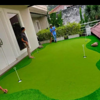 instalasi putting green lapangan minigolf sintetis