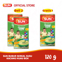 Buy 2 Get 1 Free - SUN BUBUR SEREAL SUSU KACANG HIJAU BOX 120 GR