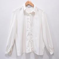 AR585 BLOUSE FORMAL PUTIH TULANG ELEGANCEG GOOD QUALITI SUPPLIER BEKAS