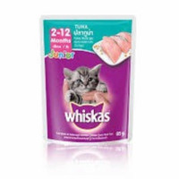 WHISKAS POUCH JUNIOR TUNA 85GR (GOSEN / GRAB)