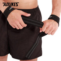 AOLIKES Strap Tangan Angkat Beban Anti Slip Strap Weight Lifting 2 pcs