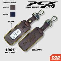 Cover Sarung Remote Keyless Smart Key Gantungan Kunci Kulit Pcx 160