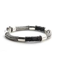 GELANG PANDI GELANG KULIT ASLI PERAK 925 HANDMADE BALI