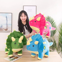 BONEKA ANIMAL DINOSAURUS TRICERATOP 35cm/PLUSH TOYS SUPER SHOFT