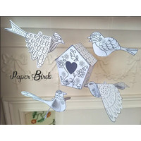 [SIAP KIRIM] BIRDS PAPER CRAFT ACTIVITY 3D || BURUNG KERTAS