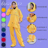 jas hujan sepatu original guyur bahan tebal anti bocor