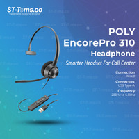 Poly EncorePro 310 / Encore Pro 310 Monaural Mono Headset For Business