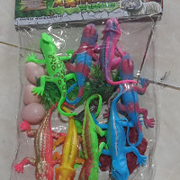 MAINAN PATUNG HEWAN TOKEK BUAYA BUNGLON/MAINAN PATUNG ANIMAL
