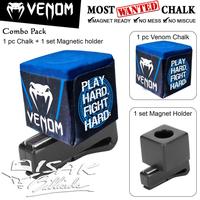 Combo Pack #2 Venom Chalk & Magnet Holder - Billiard Chalks Kapur Cuk