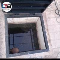 tutup tandon plat bordes besi ukuran 60x60cm