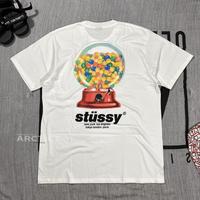Jual STUSSY LOW TIDE TEE - WHITE - XL - Kota Malang