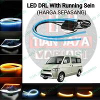 Lampu Alis Daihatsu GRAN MAX Waterproof LED DRL Sein Running Sen Mengalir Lis Lampu Mobil Berkualitas