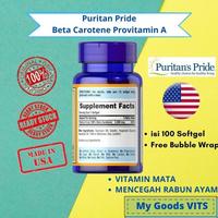 Puritan Pride Beta Carotene Provitamin A 10000IU (3000mcg) 100Softgel