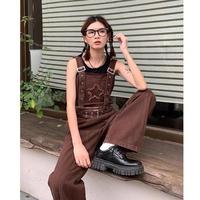 Overall Denim Coklat Wanita Overall