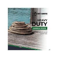 Sgt Knots Twisted Manila Rope Natural 3 Strand Fiber Hemp Rope Ind