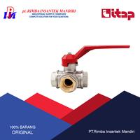 Ball valve 3 way 3/8" Kuningan / Kran Cabang Triway Sailing ITAP