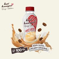 kopi kenangan CAFFE  LATTE kopi susu creamy kemasan botol pet 200 ml
