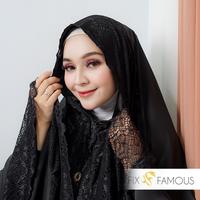 mukena 2in1 premium Cordoba series warna hitam