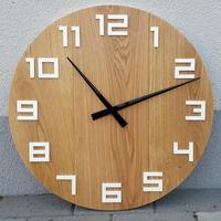 Jam dinding kayu jati natural terbaru