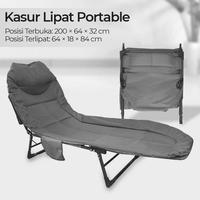 Kasur Lipat Santai Outdoor Indoor Portable Folding Escort Bed