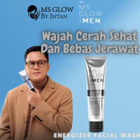MS Glow For Men Energizer Facial Wash Sabun Cuci Muka Pria