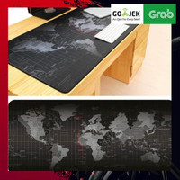 Aksesoris Komputer Pc Laptop - Mouse Pad Gaming Xl Desk Mat Motif Peta