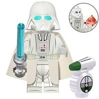 figure darth vader white version star wars dark jedi lightsaber
