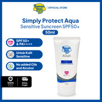 Banana Boat Simply Protect Aqua Sensitive Sunscreen Lotion SPF 50+ 50ml