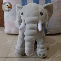 Boneka Gajah Elephant L Abu Plush toys Gajah Duduk