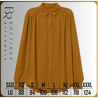 Arini Top Blouse Atasan Kerja Wanita Muslimah Korean Style