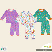 Velvet Junior Daisies Girl Piyama Setelan Panjang Anak Murah