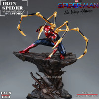 Action Figure Spiderman Iron Spider 100% ORI Morstrom Scale 1:9 LED