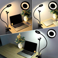 Ring Light Jepit / Lampu Tik Tok Versi 2 / Lampu Belajar,Laptop, Selfi