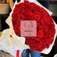 Buket Mawar Merah 5 Batang Edisi Valentine