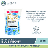 Lux Botanicals Sabun Mandi Cair Blue Peony Refill 400 ML