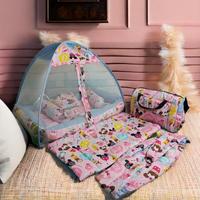 Fullset Kasur Bayi Kelambu motif Lolipop + Tas & Gendongan