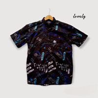 Baju Kemeja motif pria surfing santai game | COD Bayar di tempat