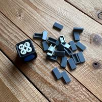 Lego part dbg tile 1x2 w/ groove no 3069