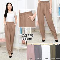 RED ONE celana begie  panjang Fashion Premium Wanita 2778