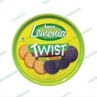 LEMONIA TWIST Kaleng 360g/Biskuit Nissin Lemonia Twist Lemon Coklat 360 gr