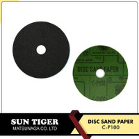 SUN TIGER SANDING DISC - AMPLAS FIBER BULAT JAPAN GRIT 100 PER BOX