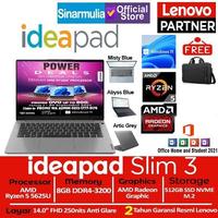 Laptop Lenovo IdeaPad Slim 3 Ryzen 5 5625U 512GB SSD 8GB Win11+OHS - A