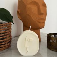 Circle Face Candle / lilin bentuk muka bulat / lilin estetik / candle