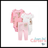 (6-24M) Set Jumper Romper Bayi Setelan Jumper Baju Bayi Pakaian Bayi