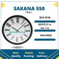 Review Jam Dinding Sakana 550 Sakana Wall Clock 550 Hitam | Tokopedia