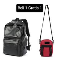 Tas Ransel Kulit Anti Air Backpack Laptop Tas Sekolah Kerja Kelpray