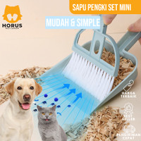 Sapu Pengki Mini Set Serokan Dustpan Skop Kandang Kucing Anjing